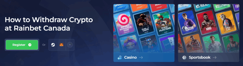 How to Withdraw Crypto at Rainbet Canada