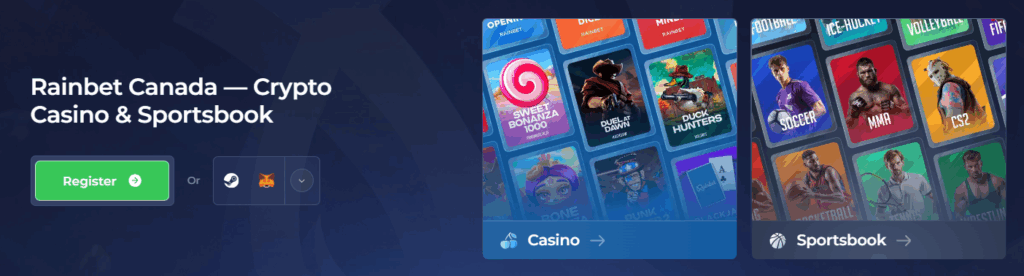 Rainbet Canada — Crypto Casino & Sportsbook